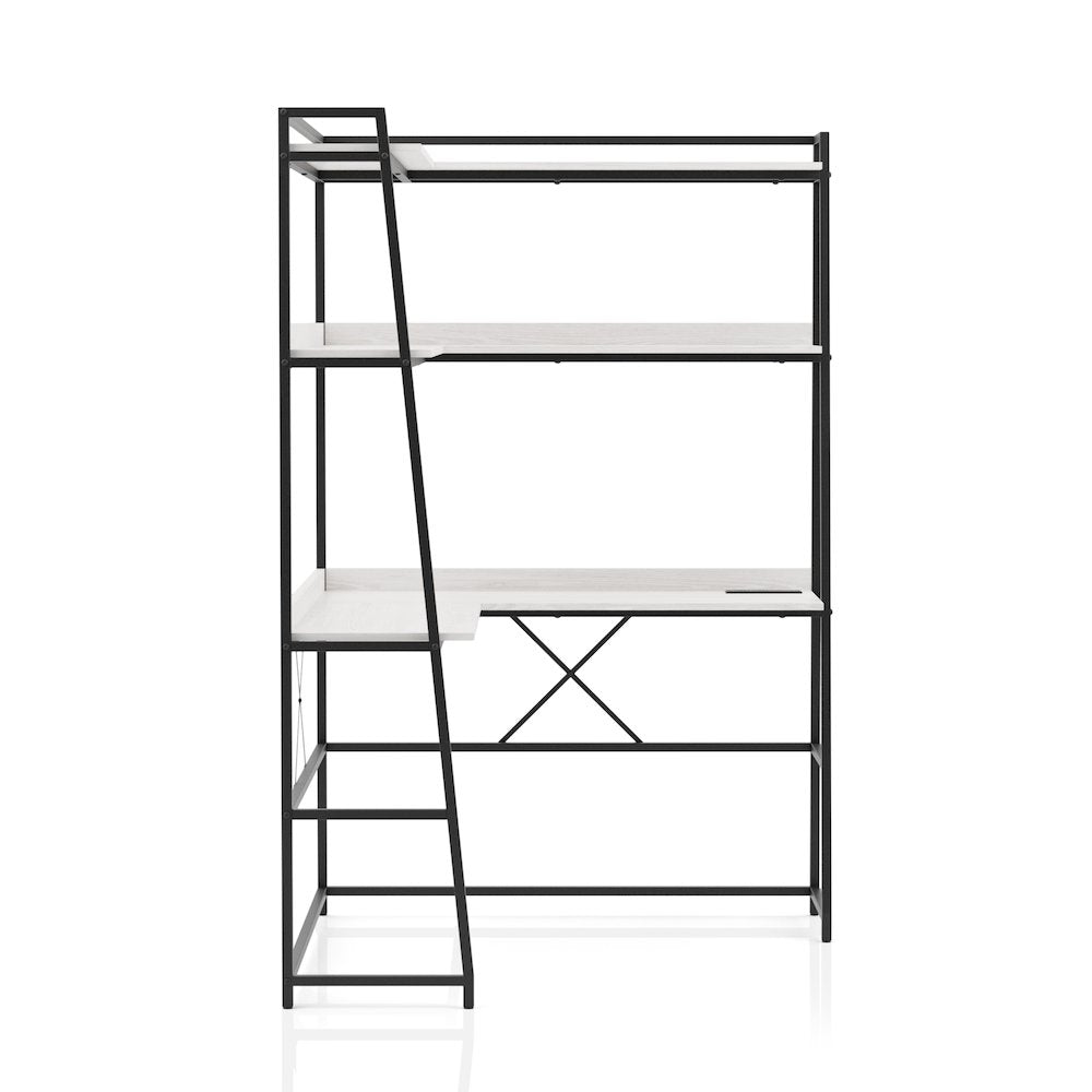 Narvay Metal Corner Writing Desk with USB