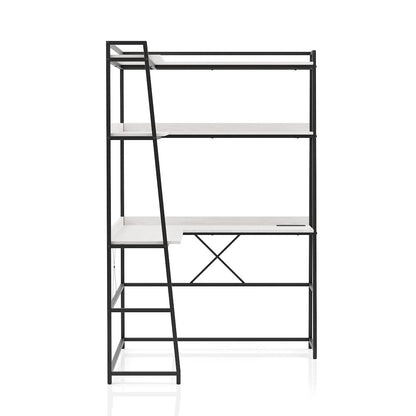Narvay Metal Corner Writing Desk with USB