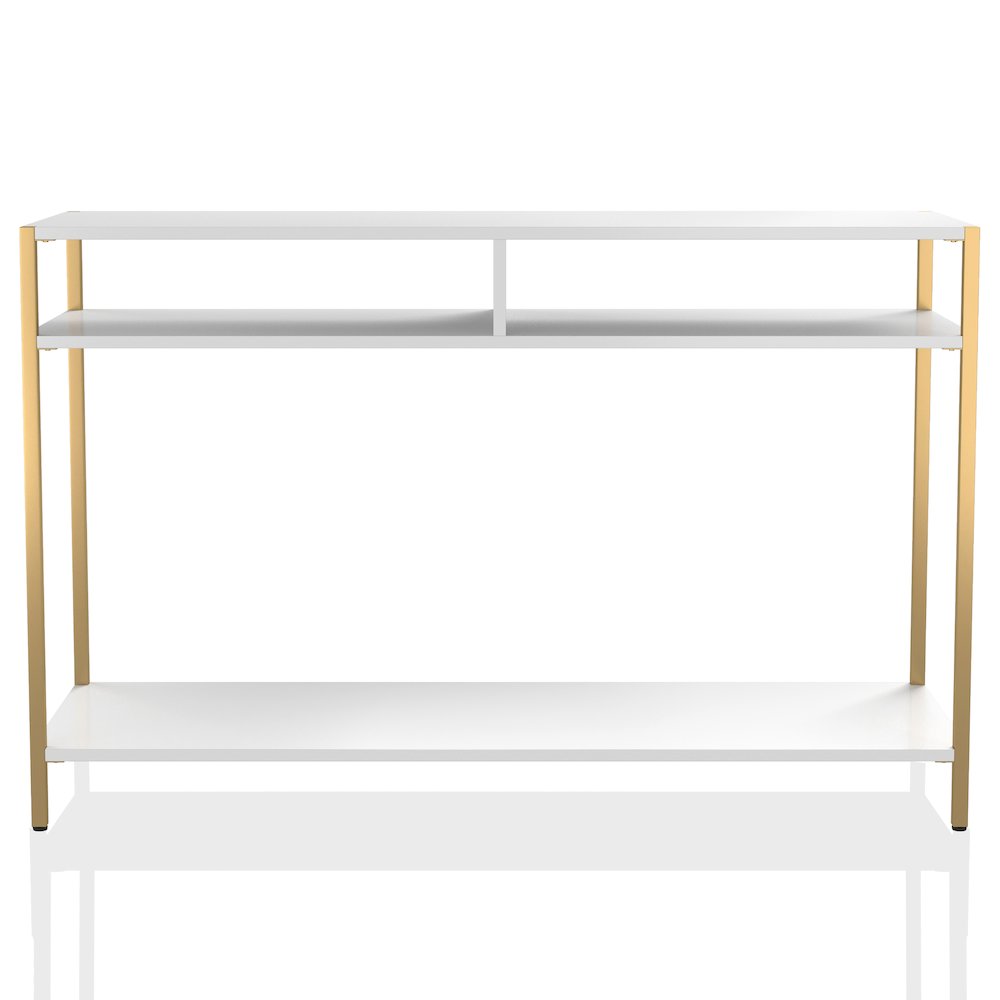 Mirah Contemporary Metal 3-Shelf Console Table