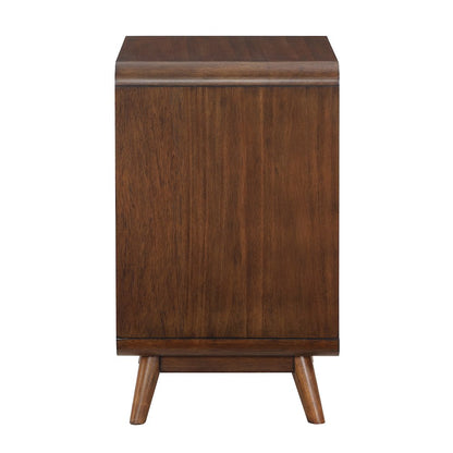 Ocala Mid-Century Wood 1-Drawer Side Table