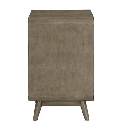 Ocala Mid-Century Wood 1-Drawer Side Table