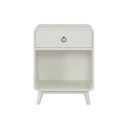 Ocala Mid-Century Wood 1-Drawer Side Table