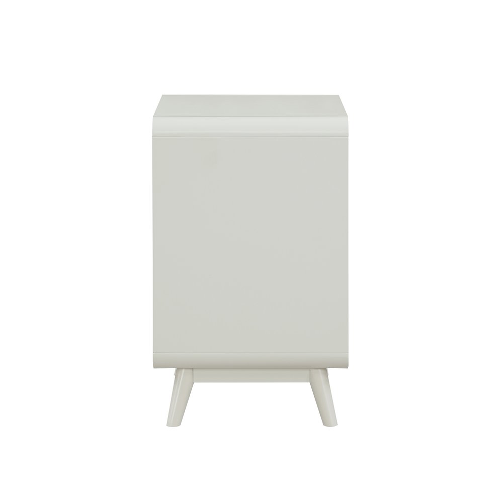 Ocala Mid-Century Wood 1-Drawer Side Table