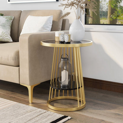 Amador Metal 1-Shelf Side Table