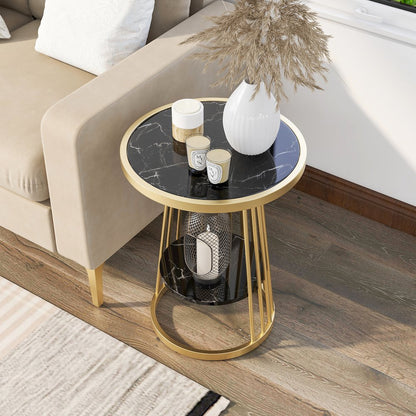 Amador Metal 1-Shelf Side Table