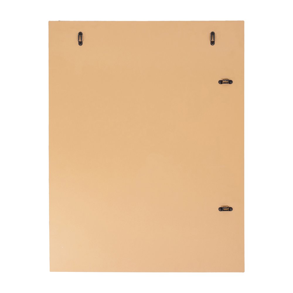 Thayer Wood Rectangular Beveled Wall Mirror in White