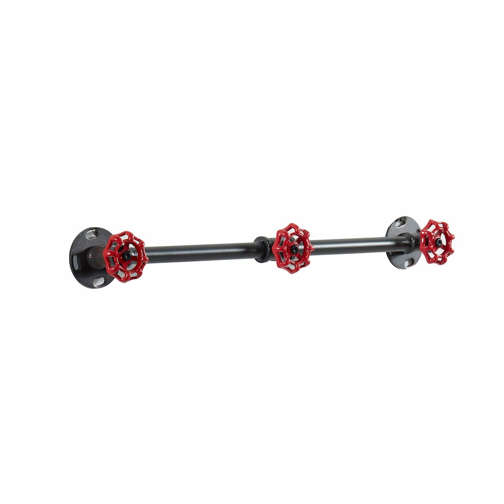 Margon Industrial Metal Coat Rack in Sand Black