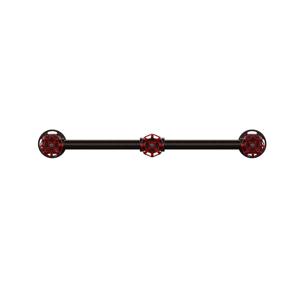 Margon Industrial Metal Coat Rack in Sand Black