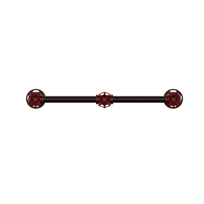 Margon Industrial Metal Coat Rack in Sand Black