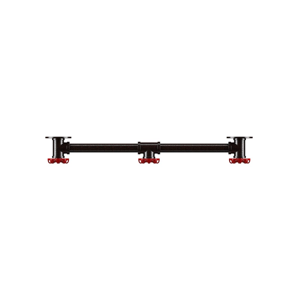 Margon Industrial Metal Coat Rack in Sand Black