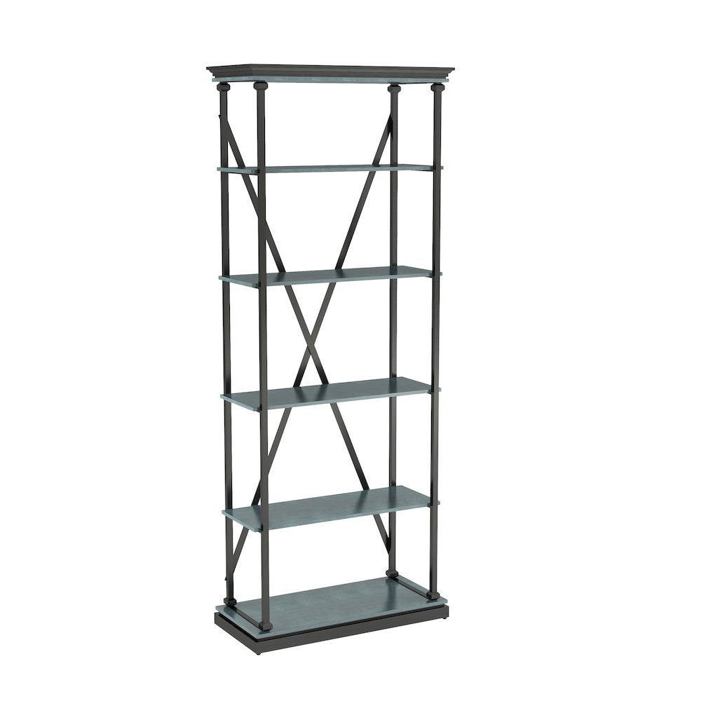 Toggin Industrial Metal 33-Inch Bookcase