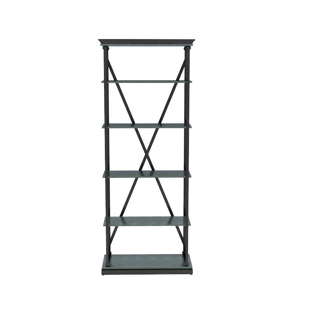 Toggin Industrial Metal 33-Inch Bookcase