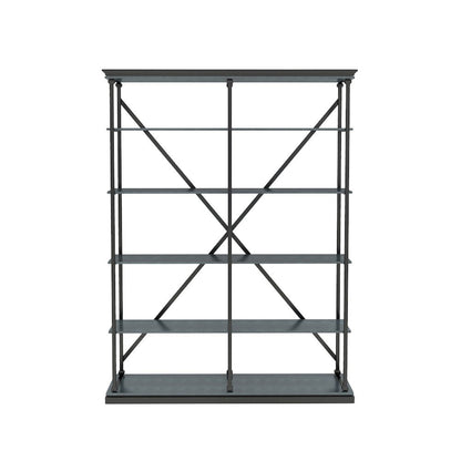Toggin Industrial Metal 58-Inch Bookcase