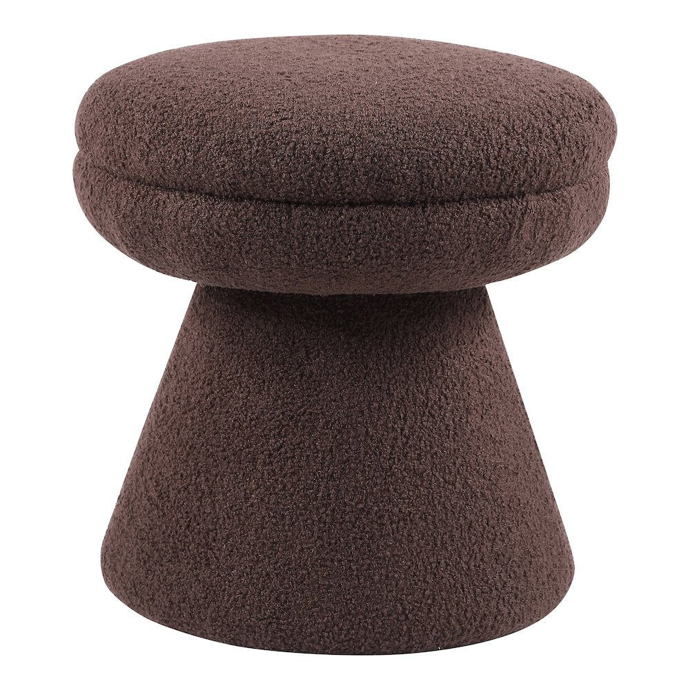 Thia Modern 17.5" Upholstered Mushroom-Shape Design Ottoman