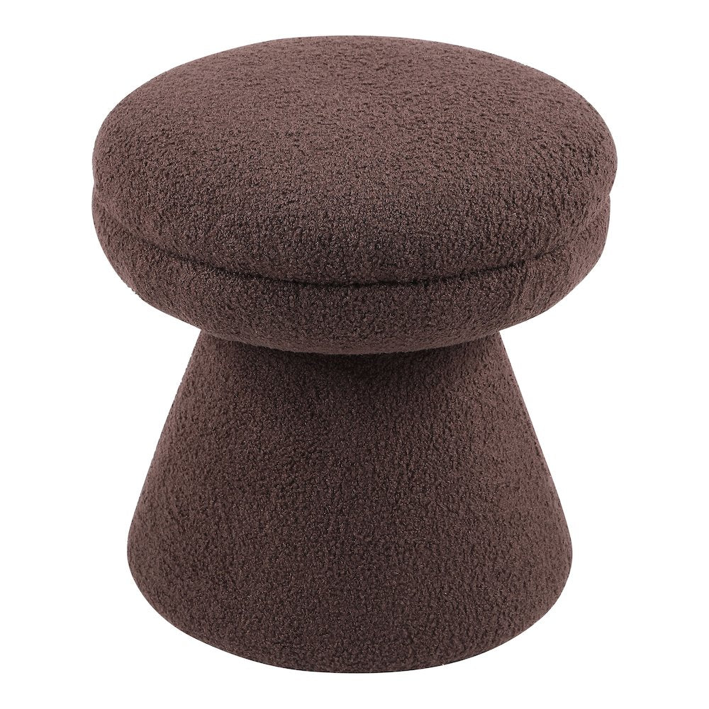 Thia Modern 17.5" Upholstered Mushroom-Shape Design Ottoman