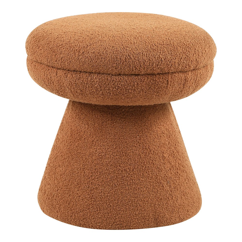 Thia Modern 17.5" Upholstered Mushroom-Shape Design Ottoman
