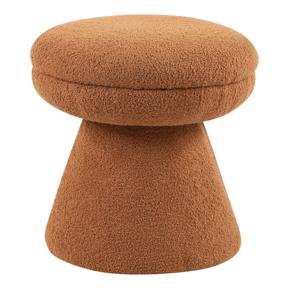 Thia Modern 17.5" Upholstered Mushroom-Shape Design Ottoman
