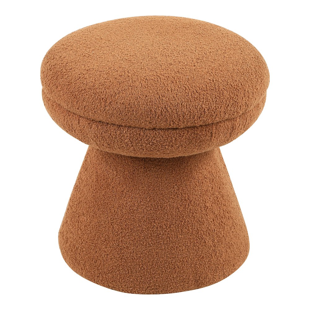 Thia Modern 17.5" Upholstered Mushroom-Shape Design Ottoman