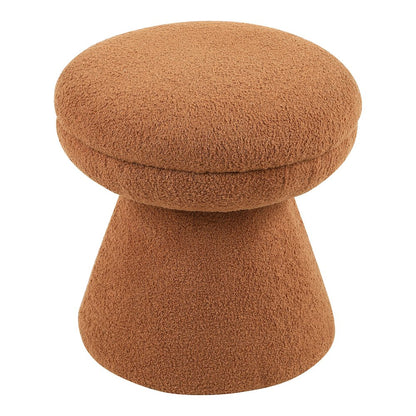 Thia Modern 17.5" Upholstered Mushroom-Shape Design Ottoman