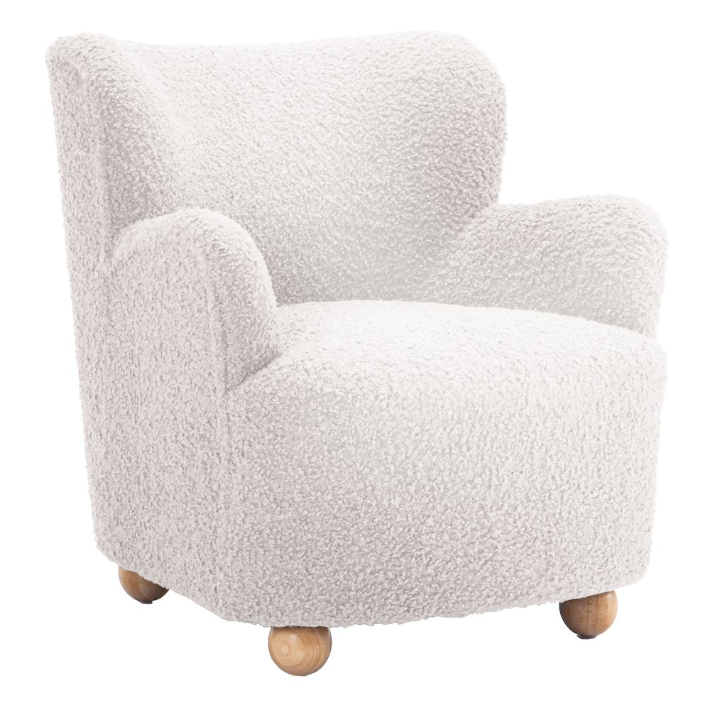 Evelio Modern Accent Chair with Wingback Design