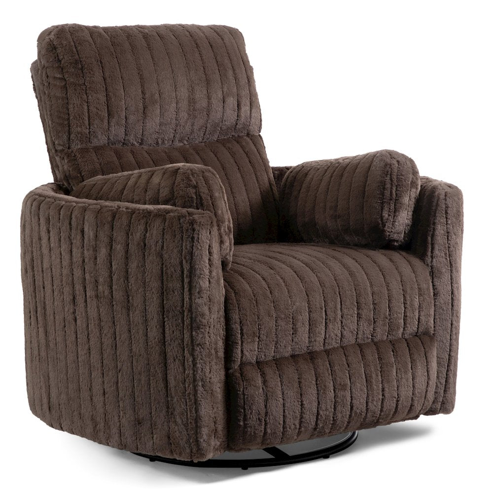 Viridor Fabric Glider Swivel Power Recliner with USBs