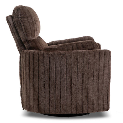 Viridor Fabric Glider Swivel Power Recliner with USBs
