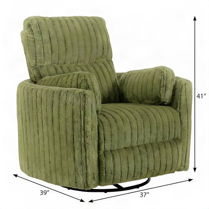 Starlight Canyon Home Power Recliner with Glider and Swivel Base, Green
