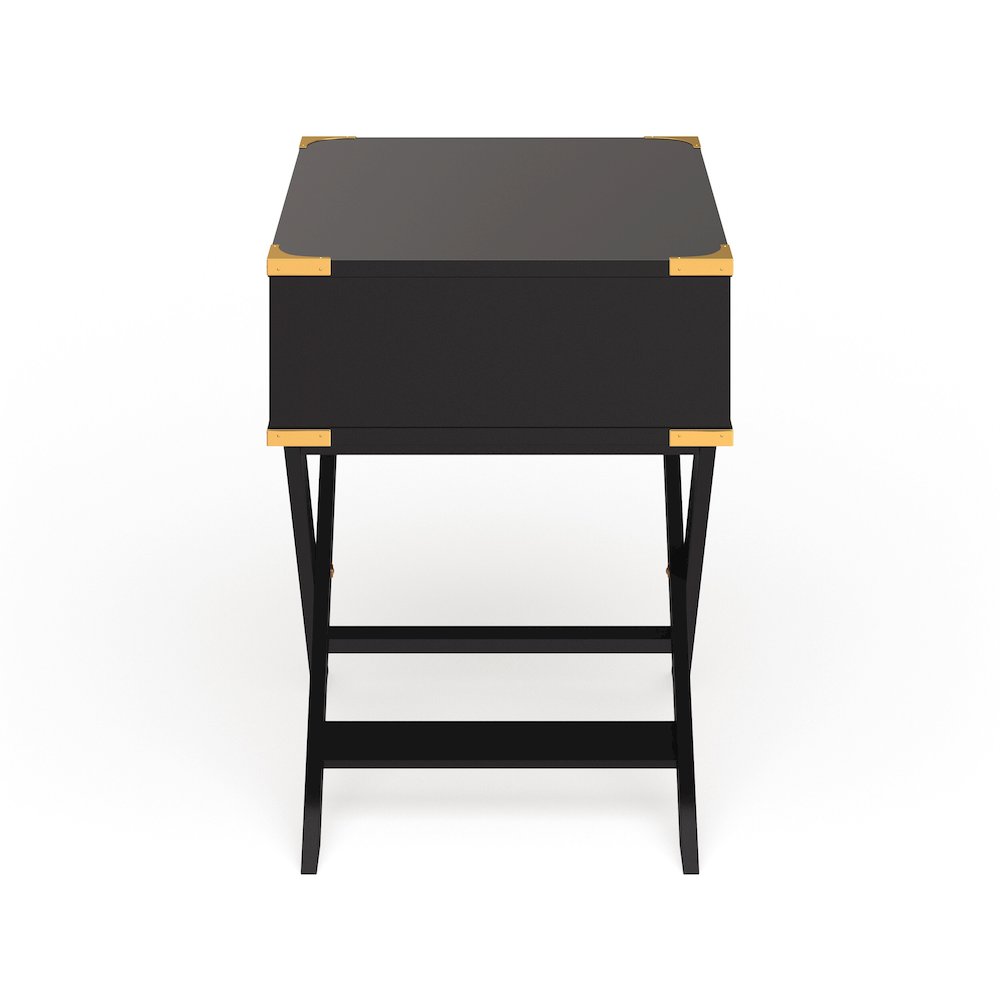 Nenol Contemporary Wood X-Shape Legs End Table