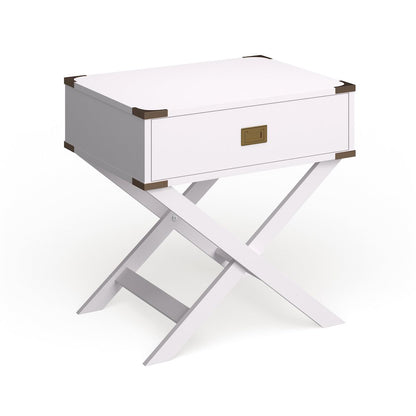 Nenol Contemporary Wood X-Shape Legs End Table