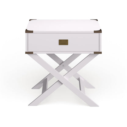 Nenol Contemporary Wood X-Shape Legs End Table