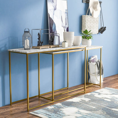 Dallan Metal 2-Piece Nesting Sofa Table