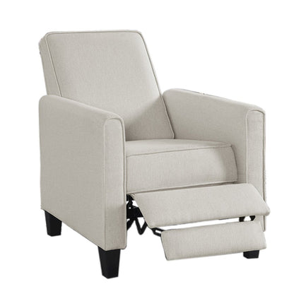 Ducee Transitional Fabric Push Back Chair
