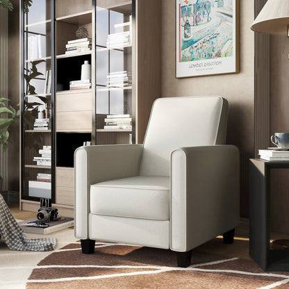 Ducee Transitional Fabric Push Back Chair