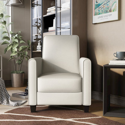 Ducee Transitional Fabric Push Back Chair