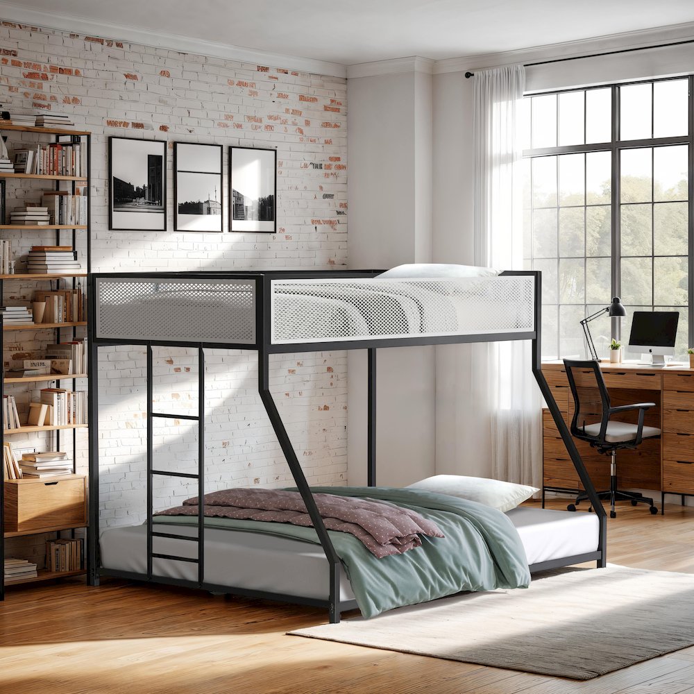 Pramit Metal Bunk Bed in Black