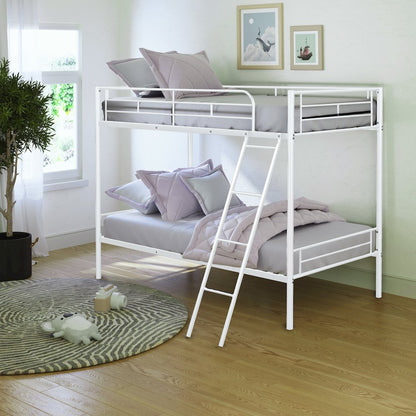 Damentes Metal Twin over Twin Bunk Bed