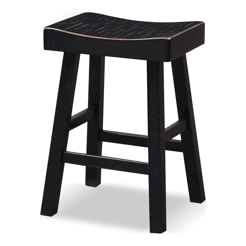 Fuller Solid Wood Saddle Stools (Set of 2)