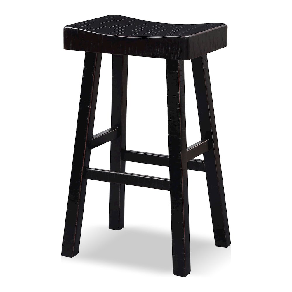 Fuller Solid Wood Saddle Stools (Set of 2)