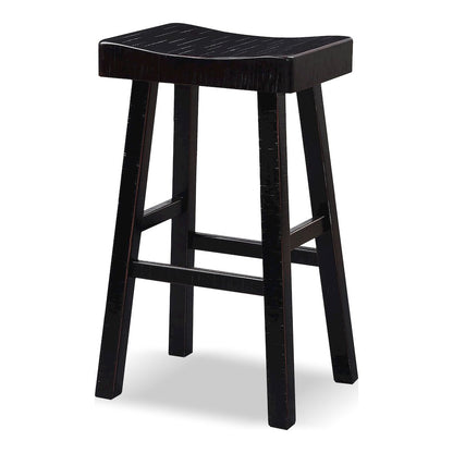 Fuller Solid Wood Saddle Stools (Set of 2)