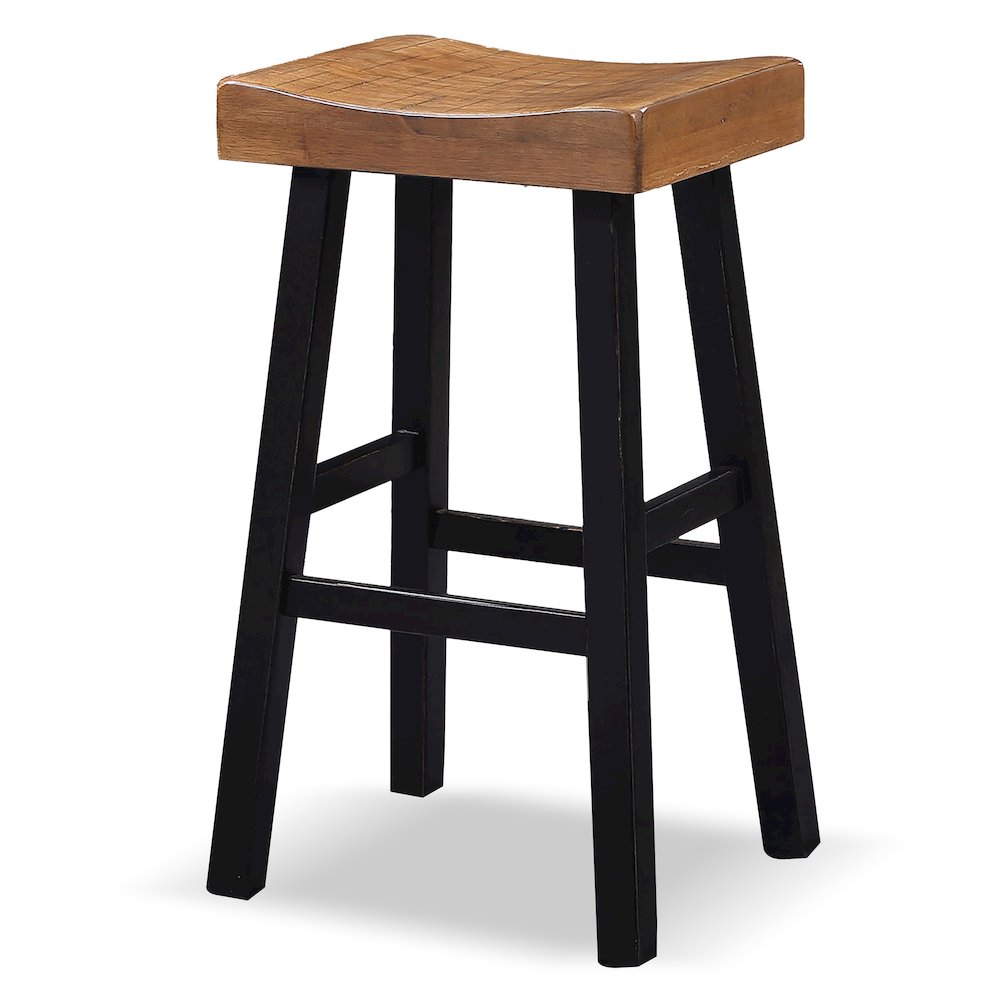 Fuller Solid Wood Saddle Stools (Set of 2)