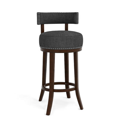 Kalin Fabric Swivel Bar Stool (Set of 2)