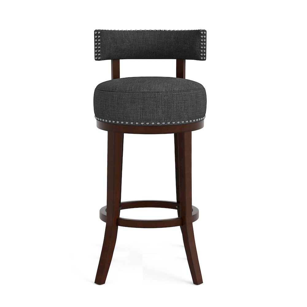 Kalin Fabric Swivel Bar Stool (Set of 2)
