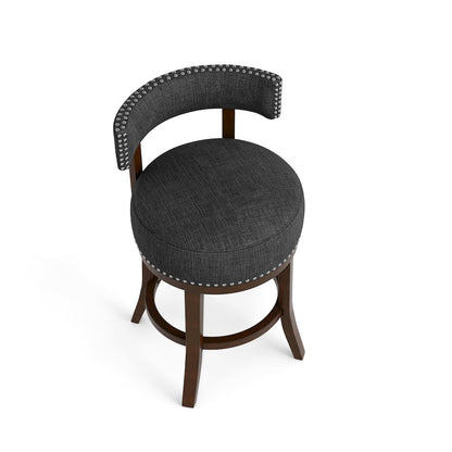 Kalin Fabric Swivel Bar Stool (Set of 2)