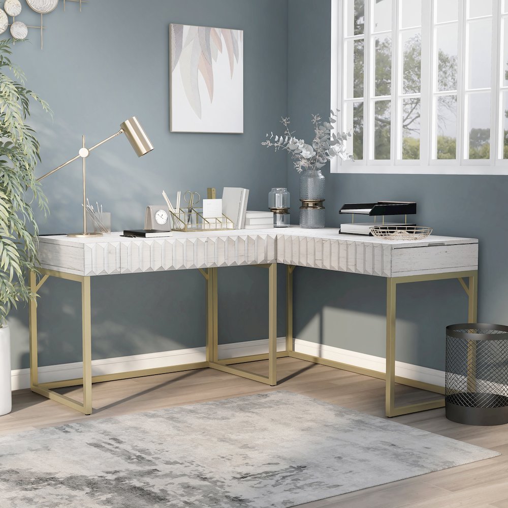 Giffore Wood 2-Piece Writing Desk Set