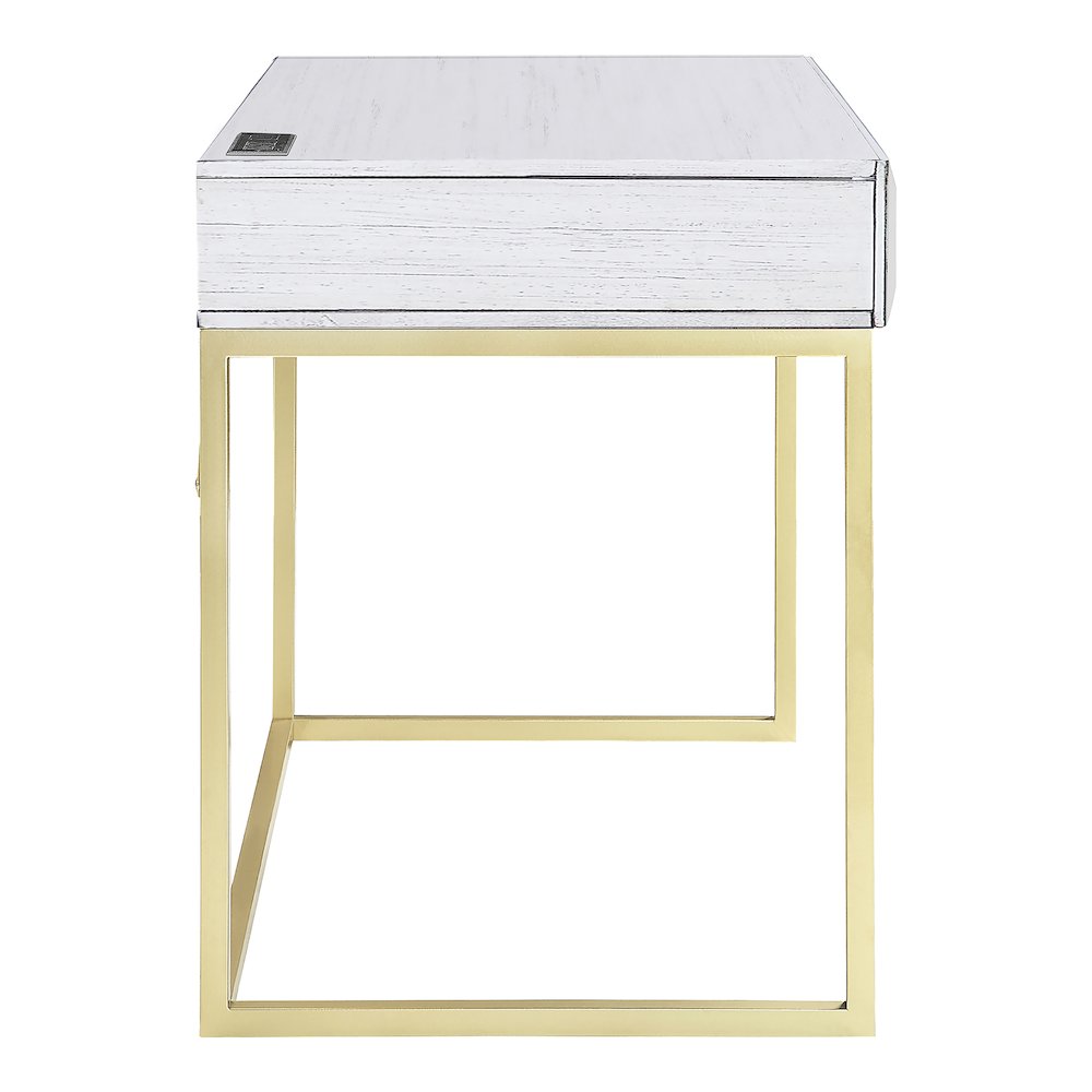 Giffore Wood Writing Desk with USB Port