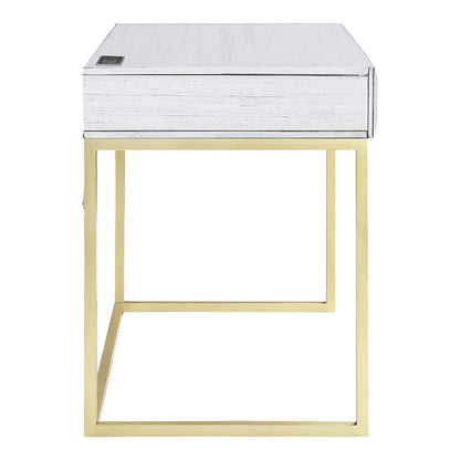 Giffore Wood Writing Desk with USB Port