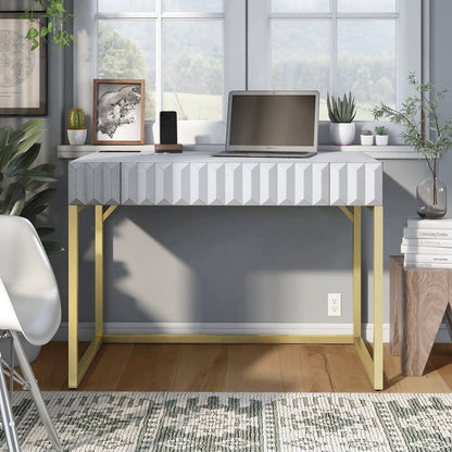 Giffore Wood Writing Desk with USB Port