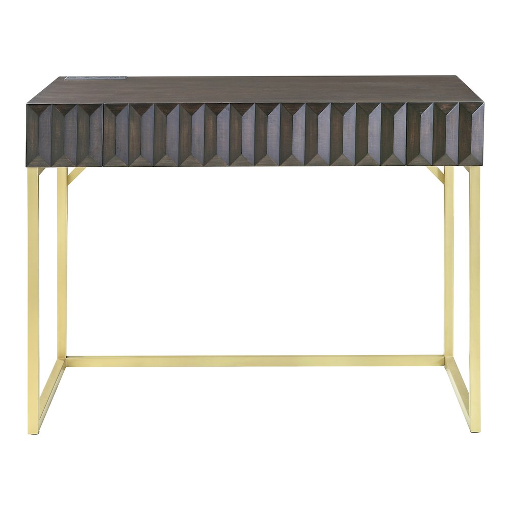 Giffore Wood Writing Desk with USB Port