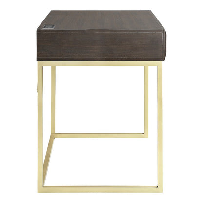 Giffore Wood Writing Desk with USB Port