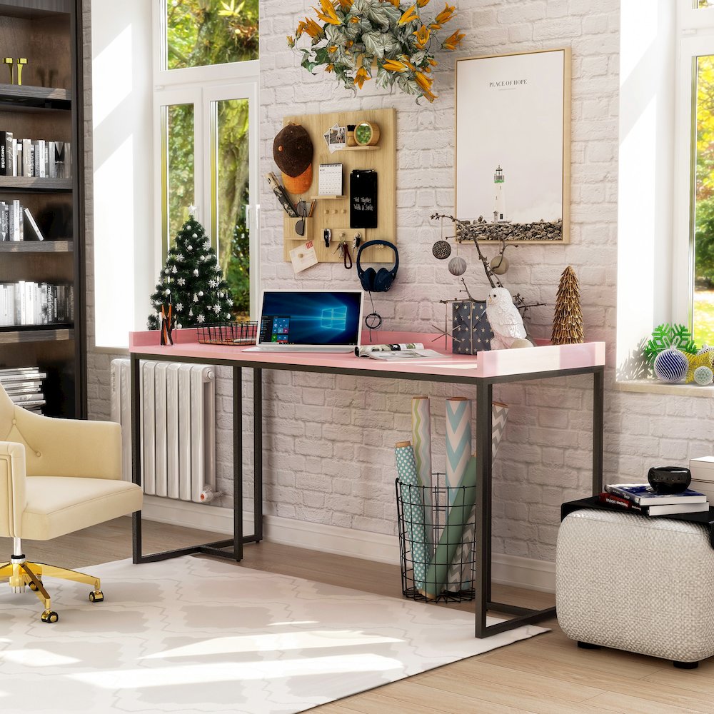 Timor Modern Wood Computer Desk with USB